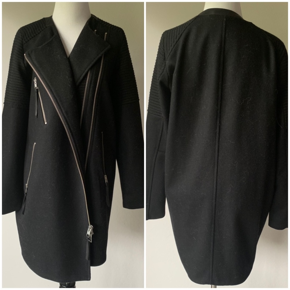 AllSaints Sharr Wool Coat - Picture 3 of 6